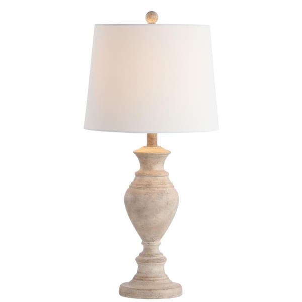 Kyler 27.5 in. Brown Wood Finish Table Lamp