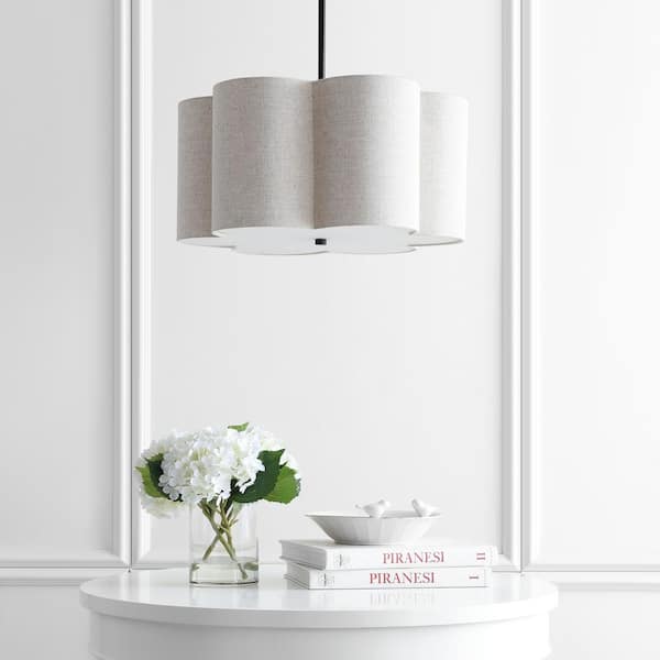 Heather 20 in. 4-Light Oil Rubbed Bronze Adjustable Metal LED Pendant