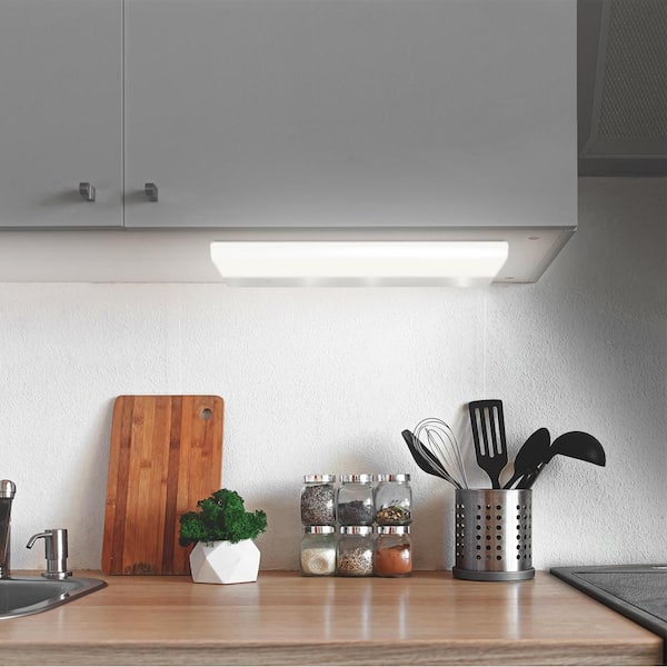 20.4 in. Smart Wi-Fi Connected Wireless Linkable Integrated LED Plug-In LED Under Cabinet Light, Tunable White (4-Pack)