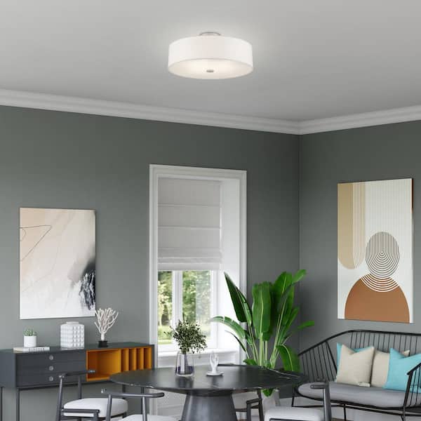 Mercury 4 Light Brushed Nickel Semi Flush Mount