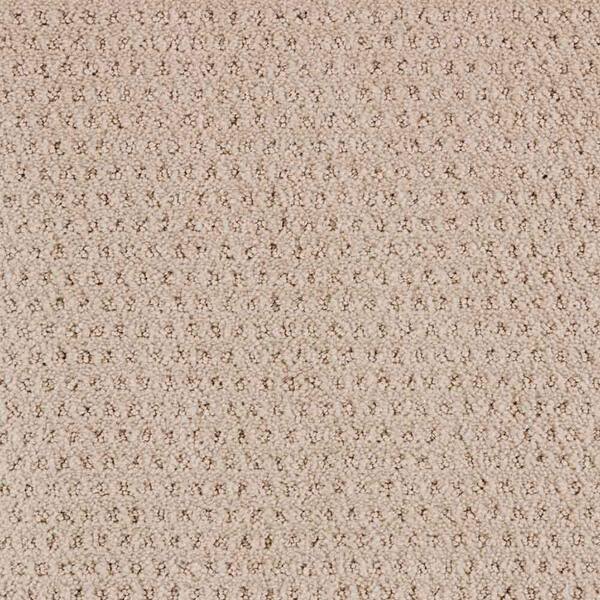 Game Face  - Bone - Beige 31 oz. Triexta Texture Installed Carpet