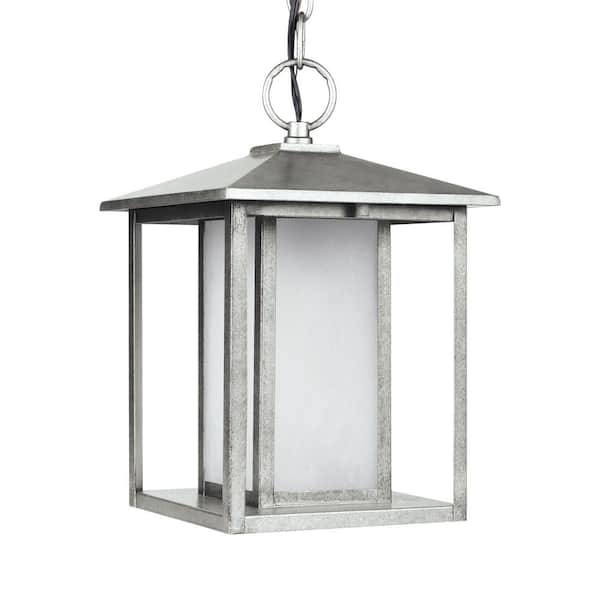 Hunnington Weathered Pewter Integrated LED Hanging Pendant
