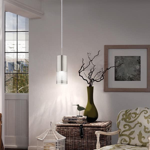 Hensley 1-Light Satin Nickel Mini Pendant