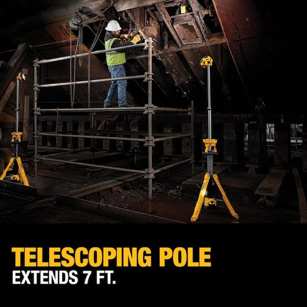 20V MAX 3000-Lumen Adjustable LED Tripod Light