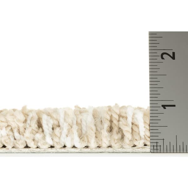 Fluffy Expectations - Granola - Brown 56.2 oz. Nylon Texture Installed Carpet