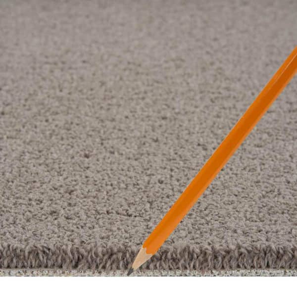 Feather - Saddle - Brown 12 ft. 54 oz. Wool Texture Installed Carpet