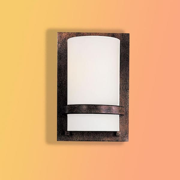 1-Light Iron Oxide Sconce