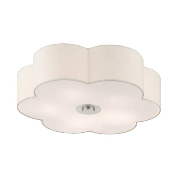 Solstice 5 Light Brushed Nickel Semi Flush Mount