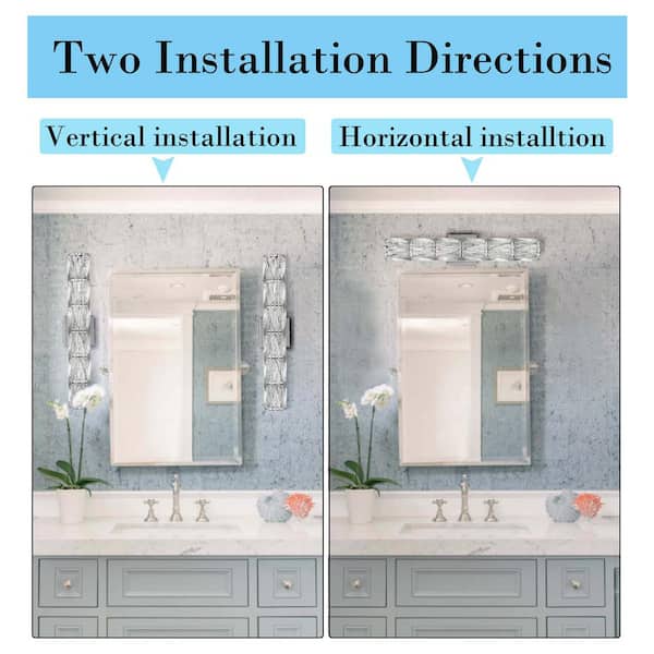 7.8 in. 6-Light Chrome Modern Wall Sconce with Standard Shade