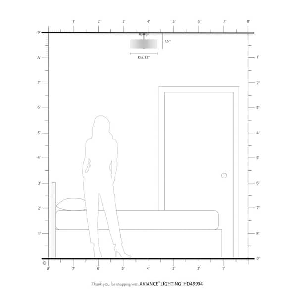 Somerhill 2 Light English Bronze Semi Flush Mount