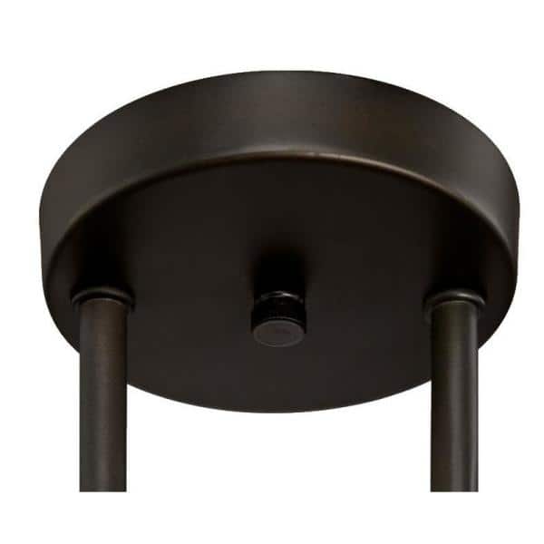 Lauderdale 75-Watt Oil Rubbed Bronze Integrated LED Dimmable Semi-Flush Mount