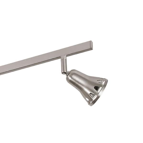 Renew 3.25 ft. 4-Light Brushed Nickel Track Light Fixture with Adjustable Heads