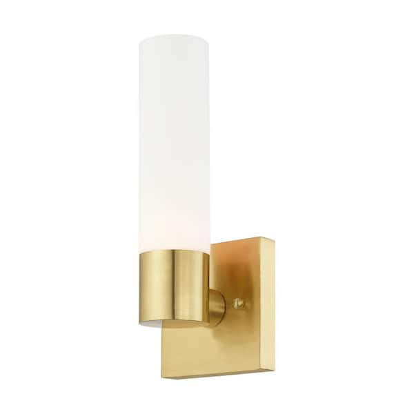 Aspen 1 Light Satin Brass ADA Wall Sconce
