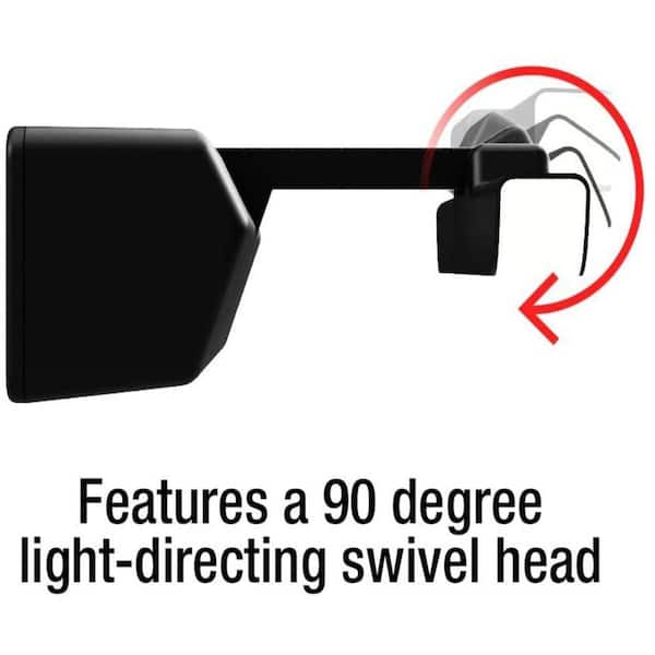 Satin Black 16 in. LED Swivel Picture Light with Remote Control