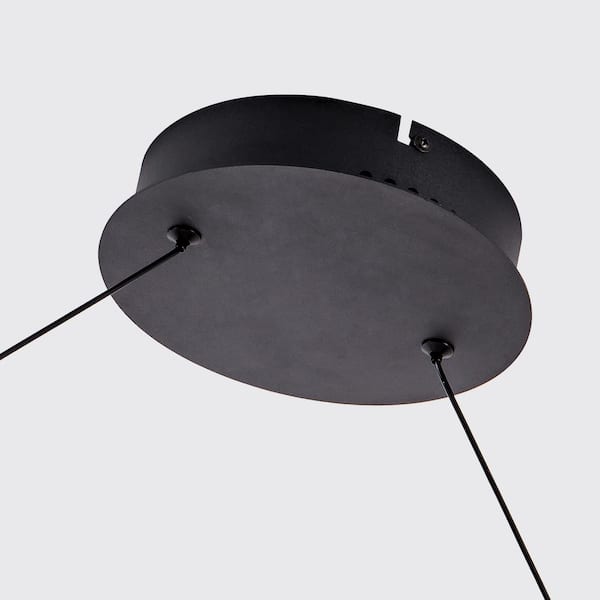Modern Creative Integrated LED Dimmable Black Hanging Pendant Light