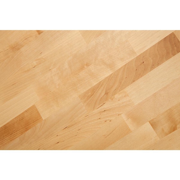 6 ft. L x 39 in. D Finished Engineered Birch Butcher Block Island Countertop