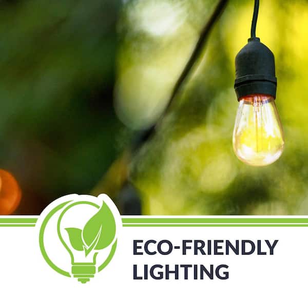 11-Watt Equivalent S14 Shatter-Resistant String Light Edison LED Bulbs Warm White 2700K (30-Pack)