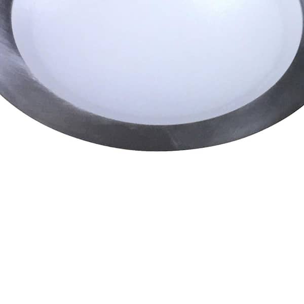 7 in. 1-Light Brushed Nickel LED Flush Mount