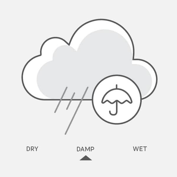 Herrington 2-Light Outdoor Black Flush Mount Fixture