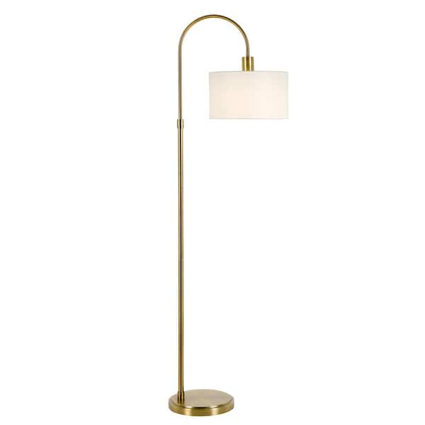 Veronica 70 in. Brass Arc Floor Lamp