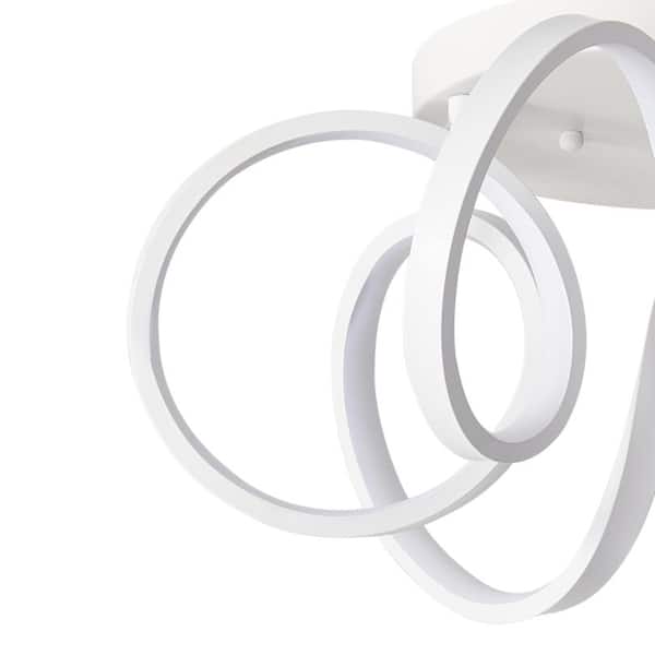 Modern 19.7 in. 1-Light Creative Design 40-Watt LED Flush Mount Ceiling Lighting