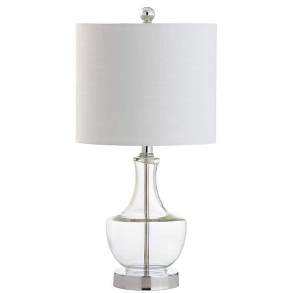Colette 20 in. Clear Mini Glass Table Lamp