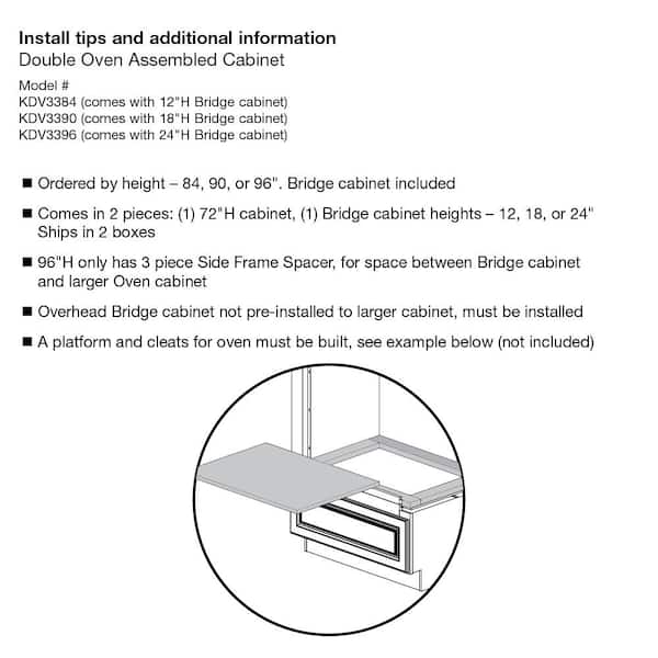 Hampton 33 in. W x 24 in. D x 90 in. H Assembled Double Oven Kitchen Cabinet in Satin White