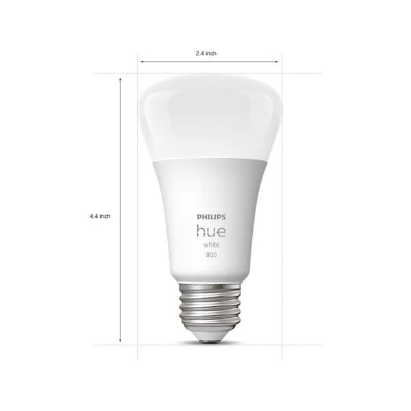 Soft White A19 60W Equivalent Dimmable LED Smart Light Bulb (4 Pack)