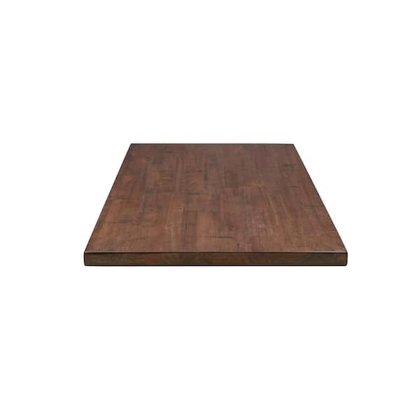 6 ft. L x 39 in. D Finished Eucalyptus Solid Wood Butcher Block Island Countertop With Eased Edge