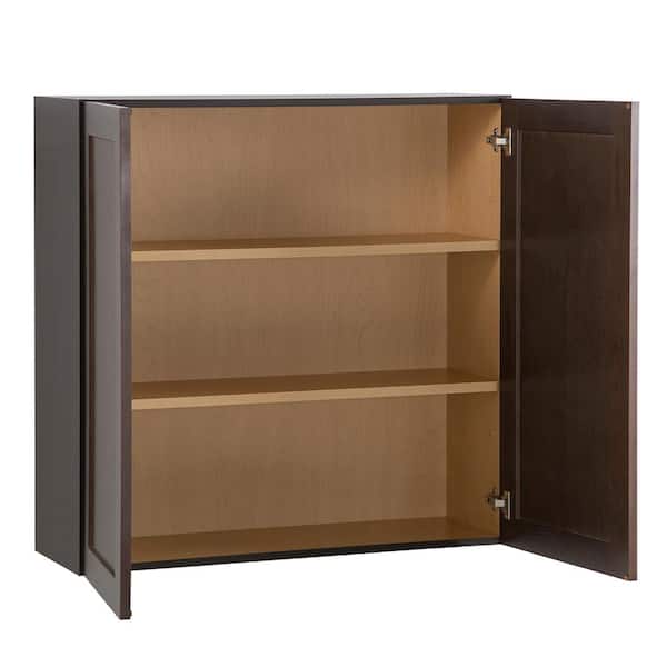 Edson Shaker Assembled 36x36x12.5 in. Wall Cabinet in Dusk