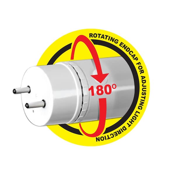 4 ft. 18-Watt T8 32W Equivalent Cool White (4000K) G13 Linear LED Tube Light Bulb Maintenance Pack (10-Pack)
