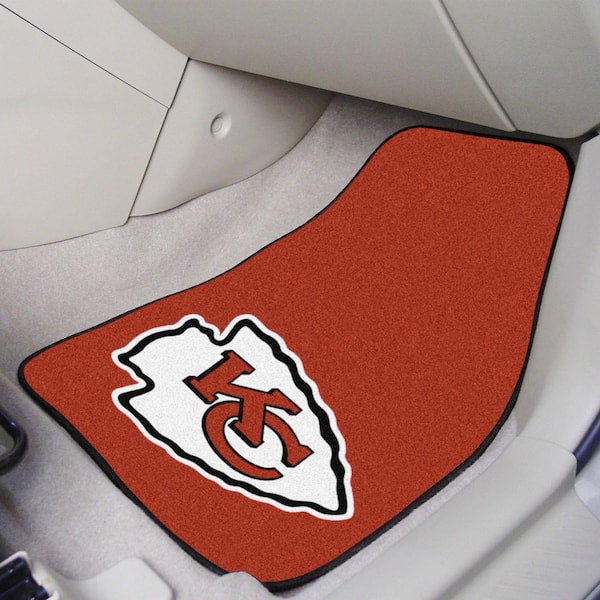 Kansas City Chiefs 18 in. x 27 in. 2-Piece Carpeted Car Mat Set