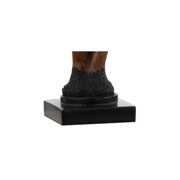 Gaston 20.5 in. Brown Resin Mini Table Lamp