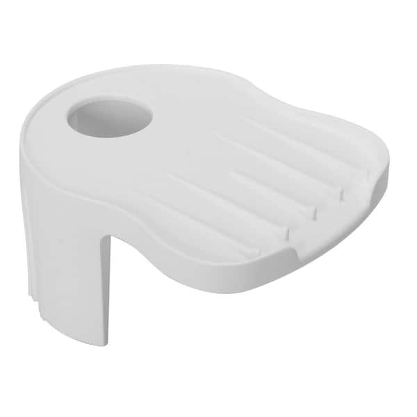 All-in-One 24 in. x 24 in. 20 Gal. Freestanding Laundry Tub in White, with Non-Metallic Pull-Out Faucet in Chrome