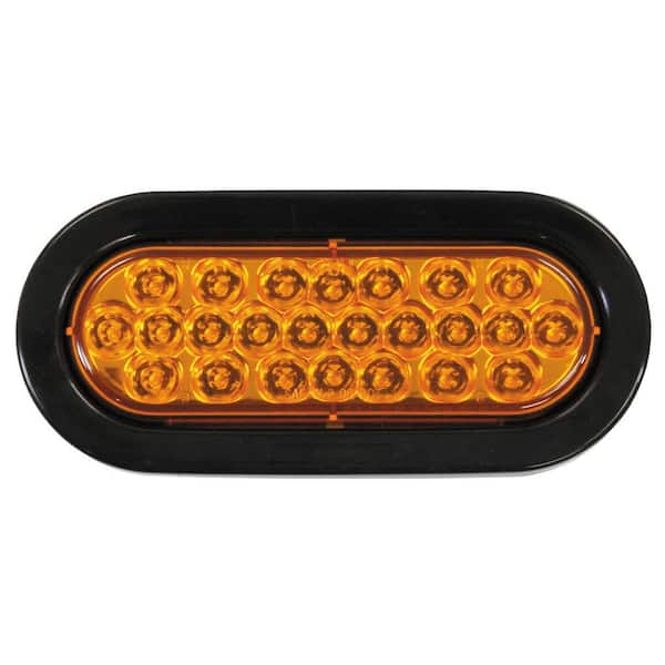 LED 6 in. Oval Strobe Light, Amber