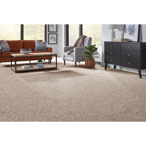 Lanwick  - Tender Moment - Beige 19 oz. Polyester Pattern Installed Carpet