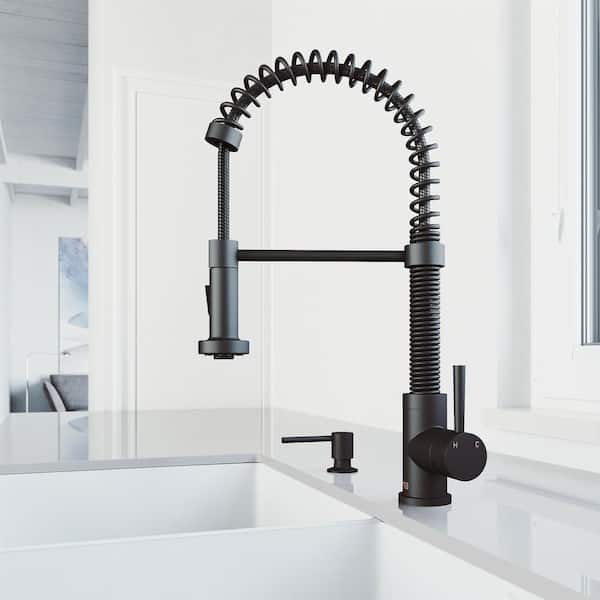 Bolton Kitchen Soap Dispenser in Matte Black