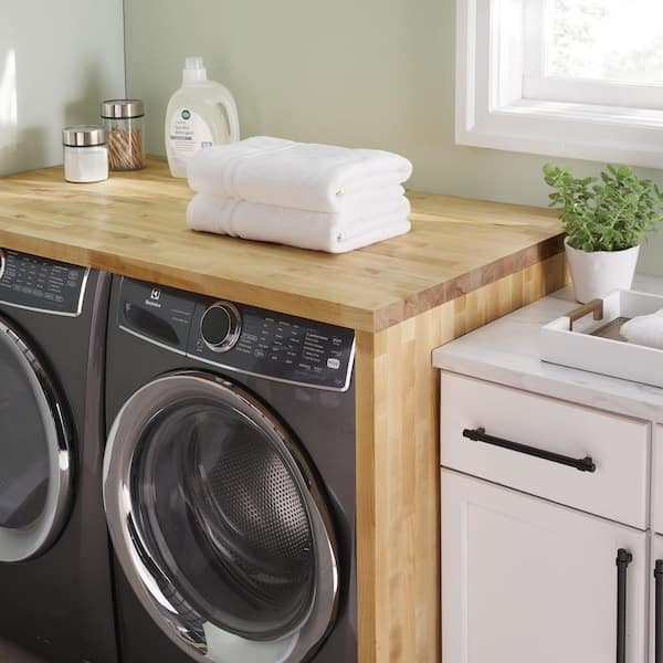 6 ft. L x 25 in. D Unfinished Birch Butcher Block Countertop in With Standard Edge