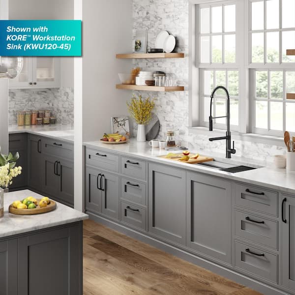 Artec Pro Pull-Down Single Handle Kitchen Faucet with Pot Filler in Matte Black / Spot Free Black Stainless Steel