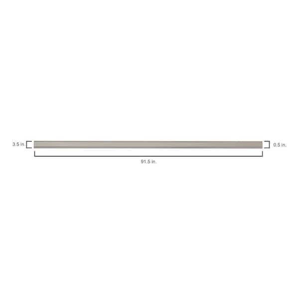 Shaker 91.5 in. W x 2.5 in. H Crown Molding in Dove Gray