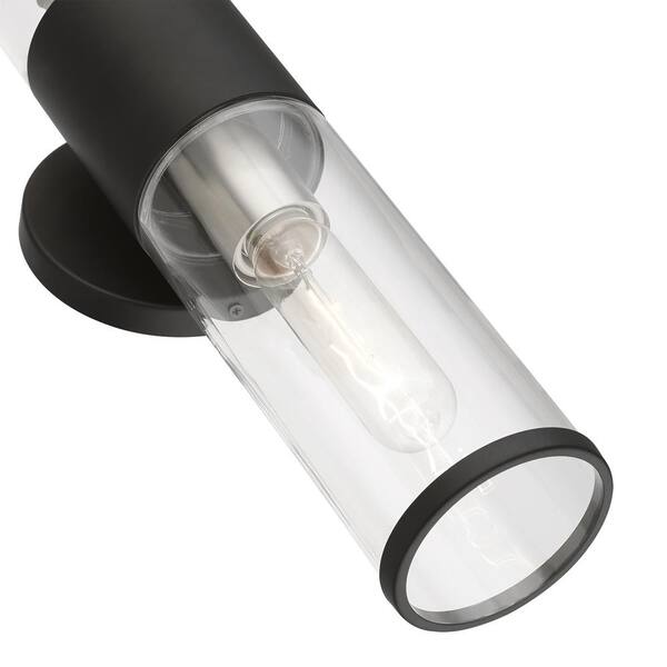 Banca 4.25 in. 2 Light Black Wall Sconce