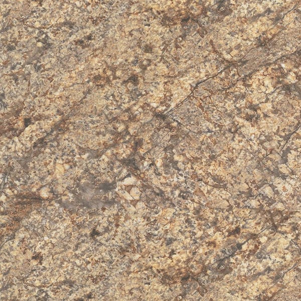 Custom Laminate Edge in Golden Romano with Crescent Edge