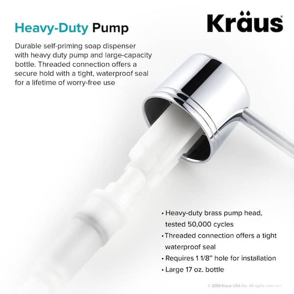 Kitchen Soap Dispenser in Chrome