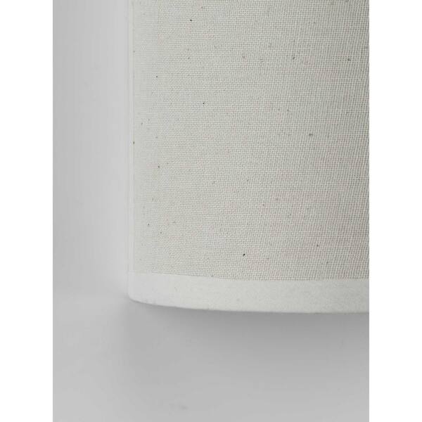 Inspire Collection 9-Watt White Linen Integrated LED Hallway Wall Sconce