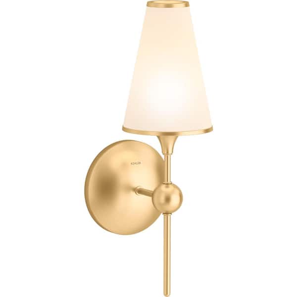 Parohn 1-Light Brushed Moderne Brass Wall Sconce
