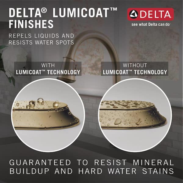 Emmeline Single-Handle Pull-Down Sprayer Kitchen Faucet with Touch2O and ShieldSpray in Lumicoat Champagne Bronze