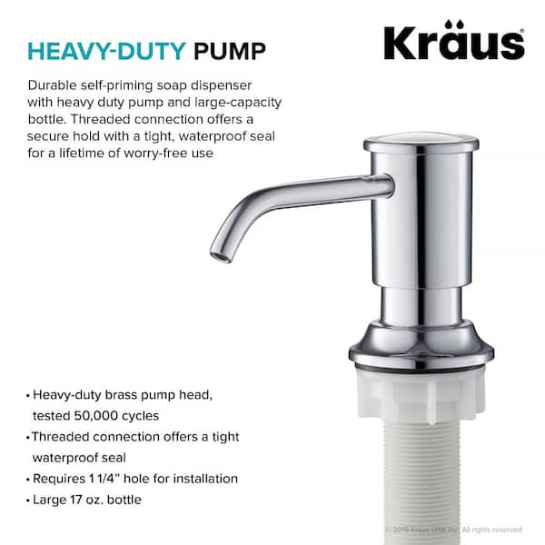 Kitchen Soap Dispenser in Chrome