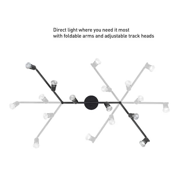 Payton 3.9 ft. 6-Light Black Track Lighting Kit