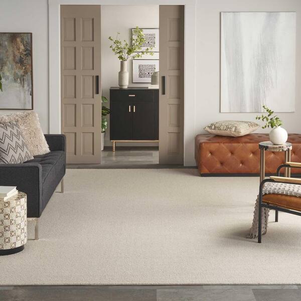Bismarck - Natural - Brown 13.2 ft. 28 oz. Wool Berber Installed Carpet