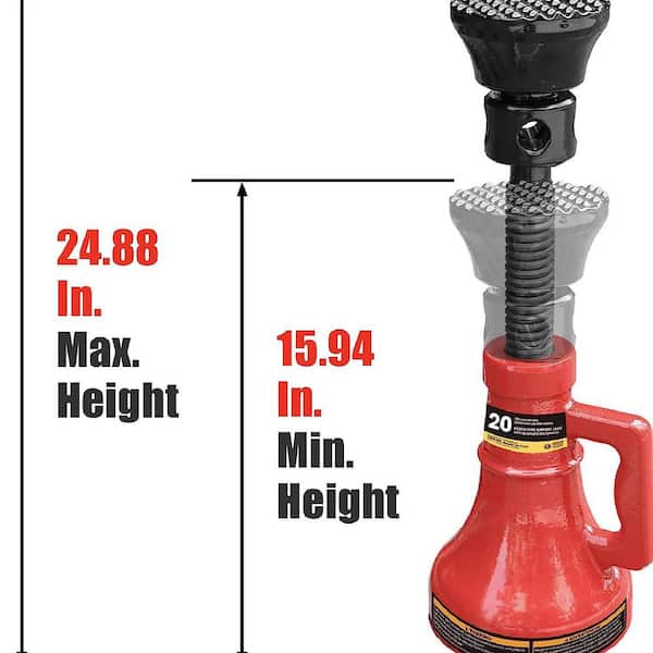 20 Ton Professional Car Support Screw Jack for House Construction Bridge Stabilization